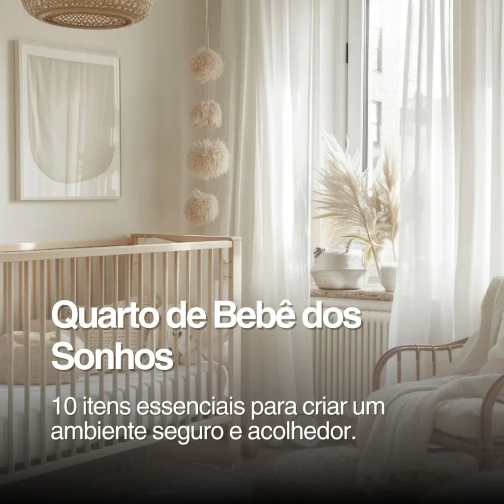 itens essenciais para criar um ambiente seguro e acolhedor bebe
